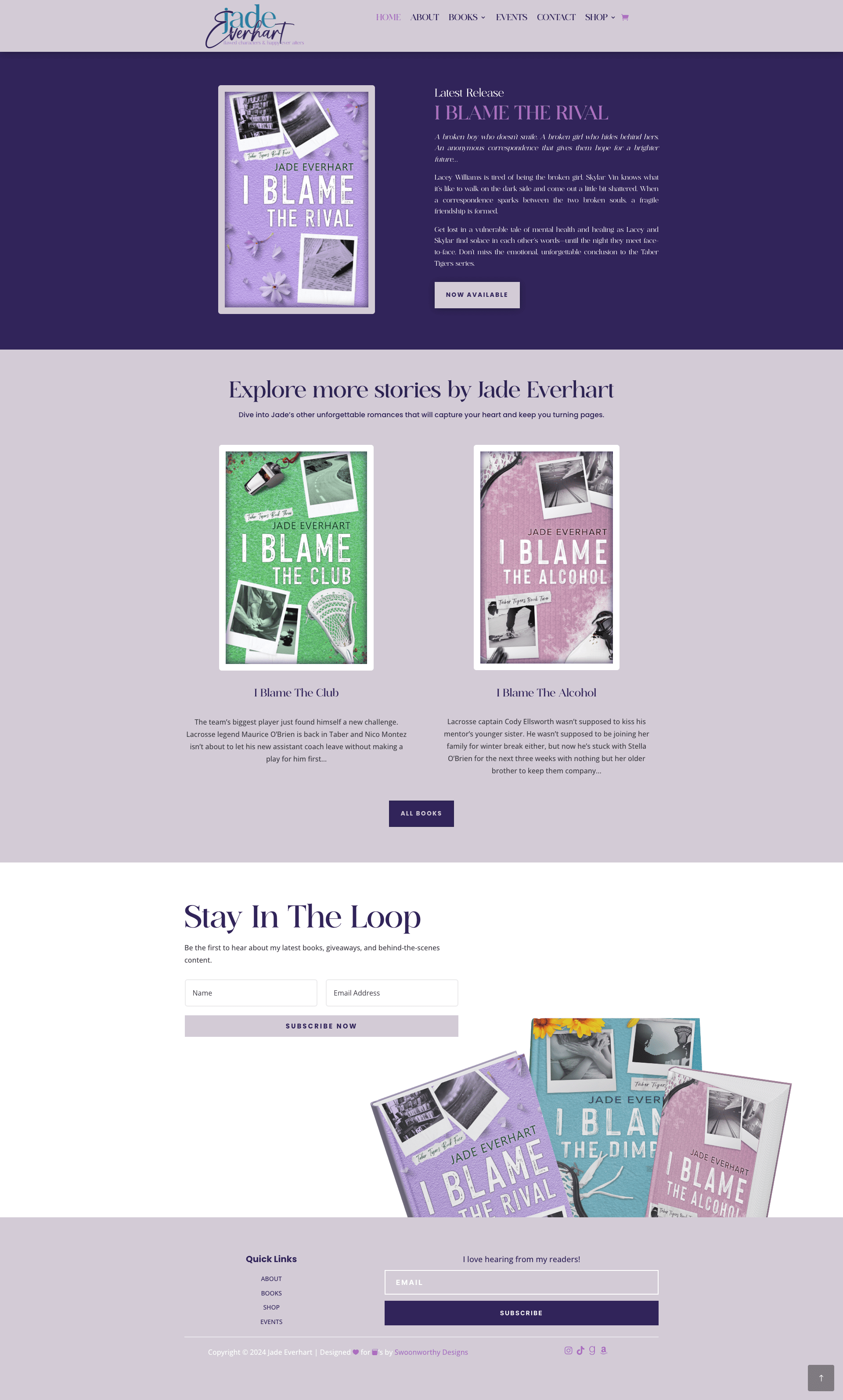 custom author website designs