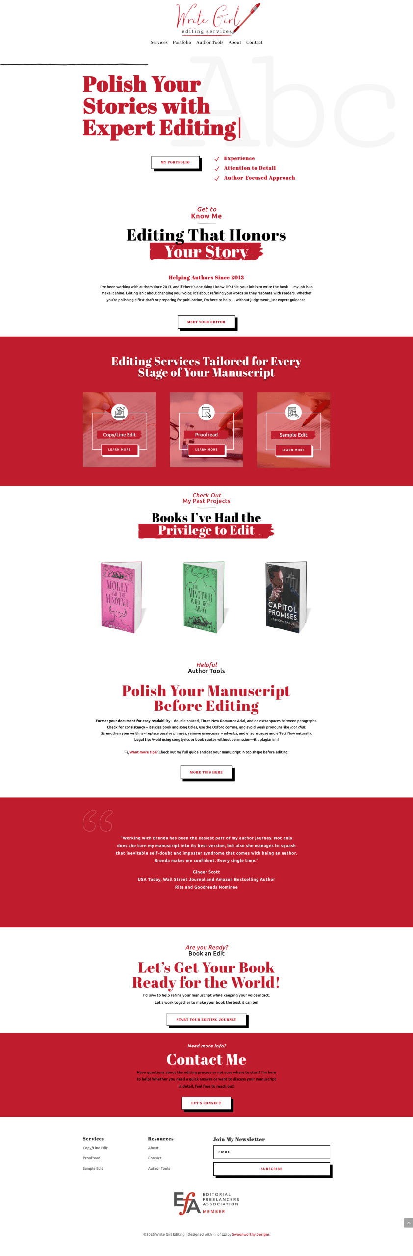 Write Girl Editing - Wordpress