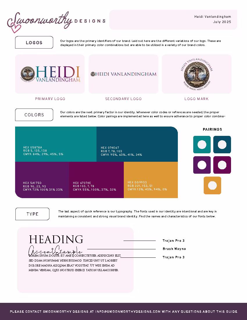 Heidi Vanlandingham Branding