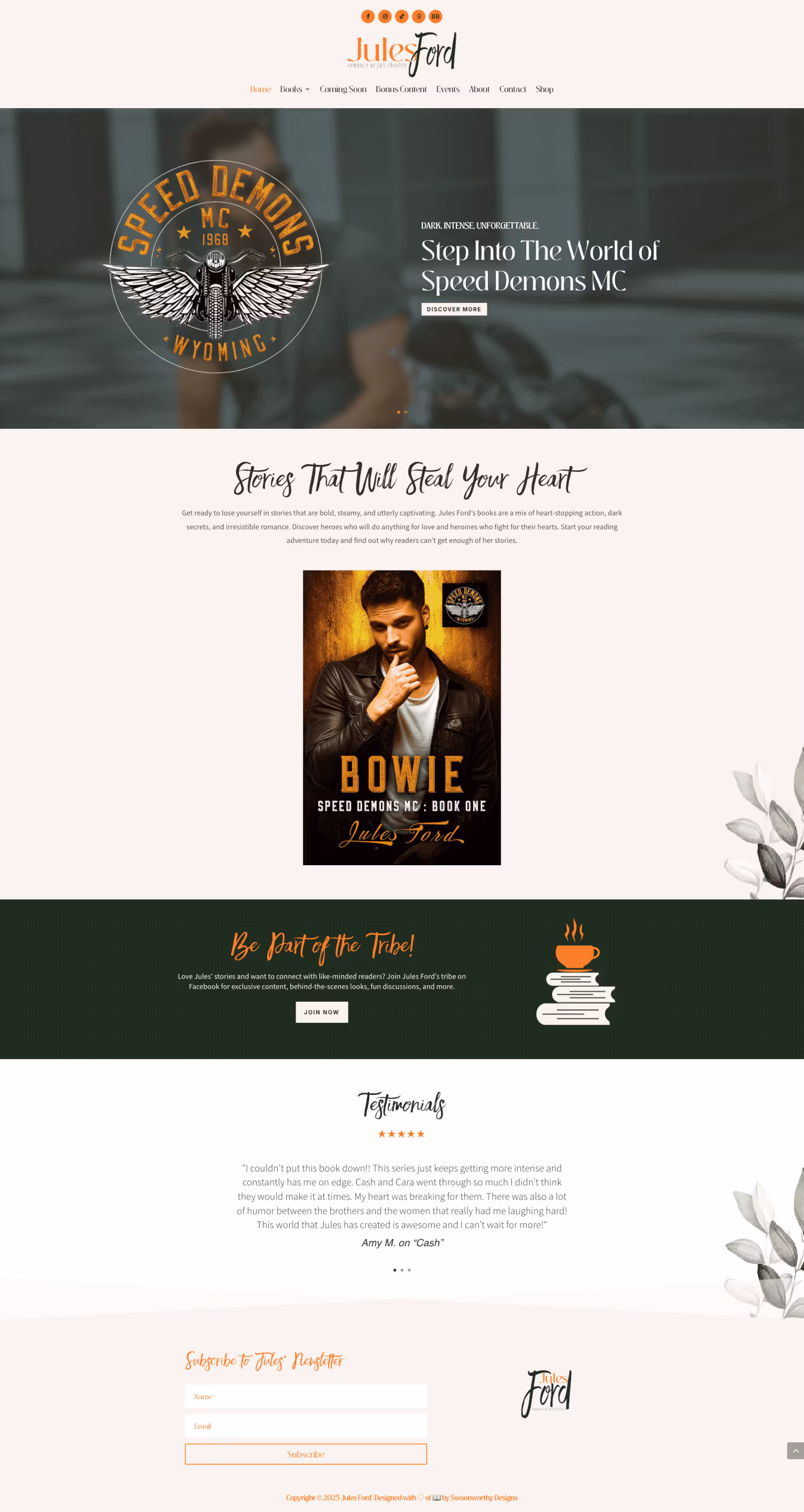 Jules Ford Wordpress Home Page